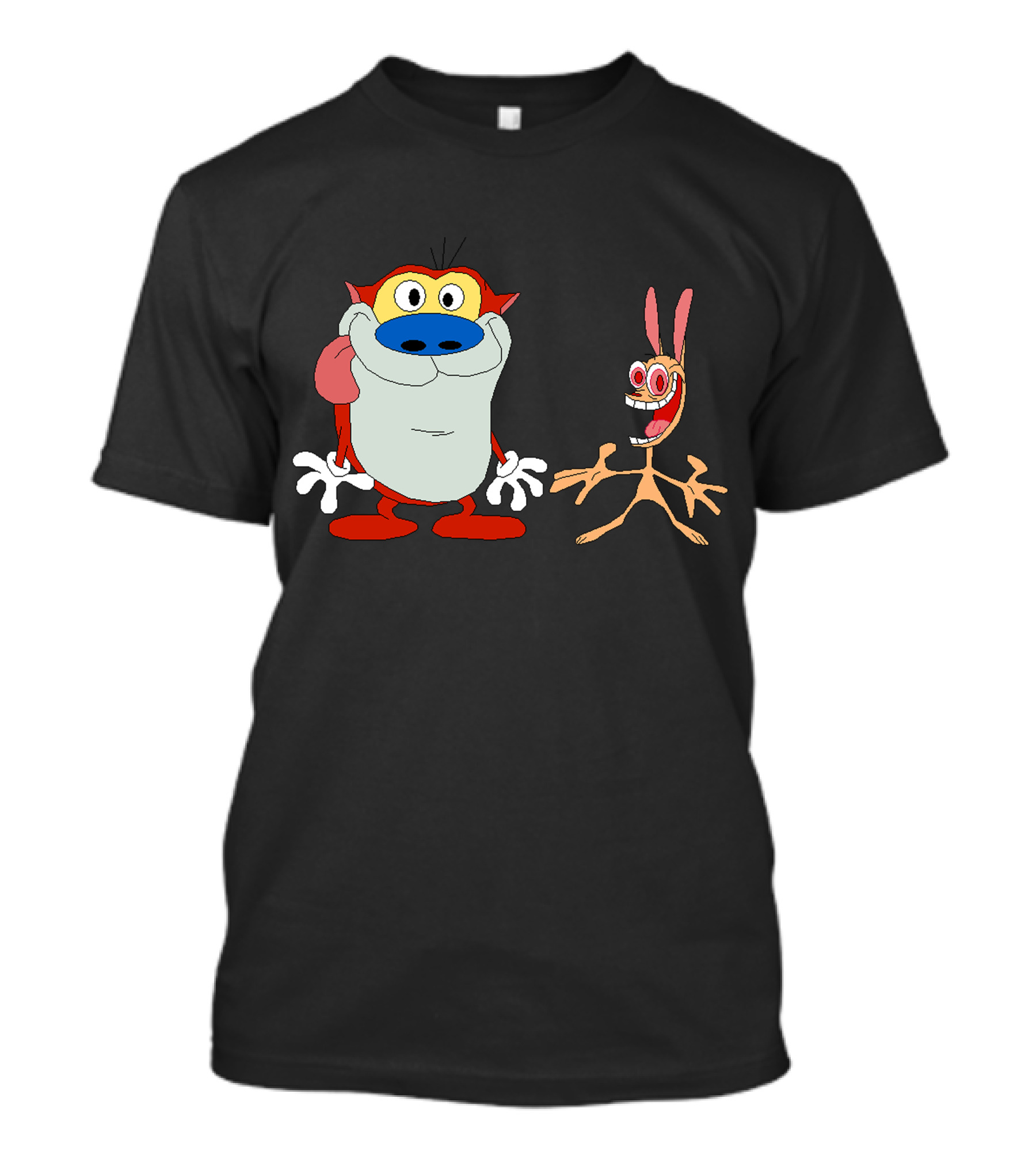 Ren And Stimpy Animated Cartoon Characters T-Shirt