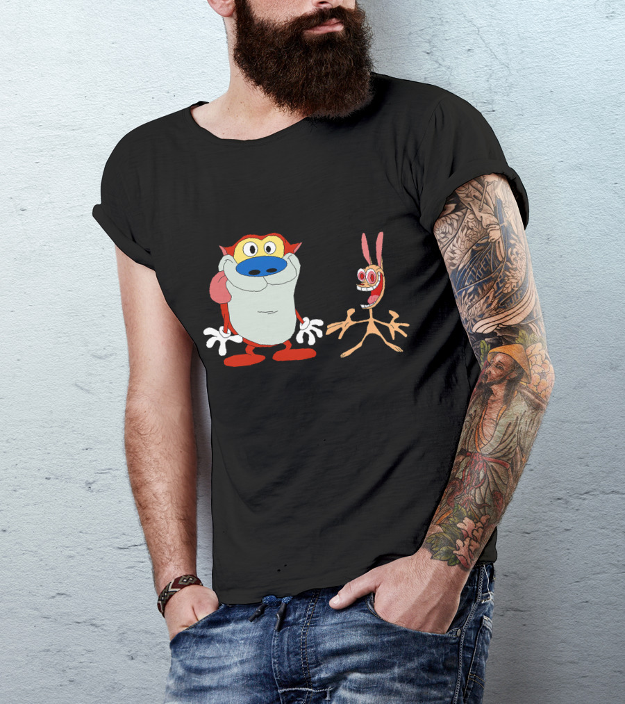 Ren And Stimpy Animated Cartoon Characters T-Shirt