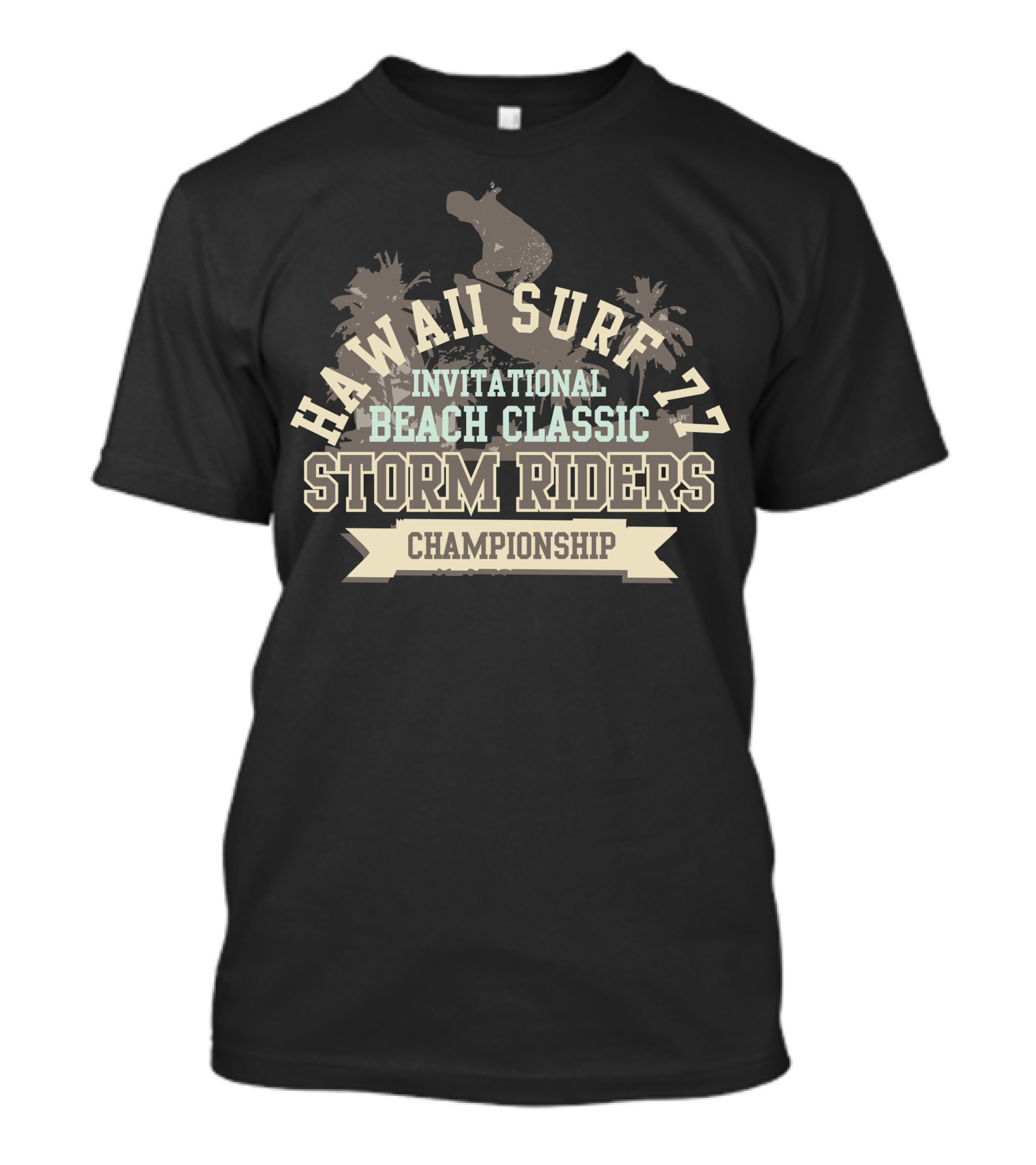 HAWAII SURF 77 INVITATIONAL BEACH CLASSIC STORM RIDERS CHAMPIONSHIP T-Shirt