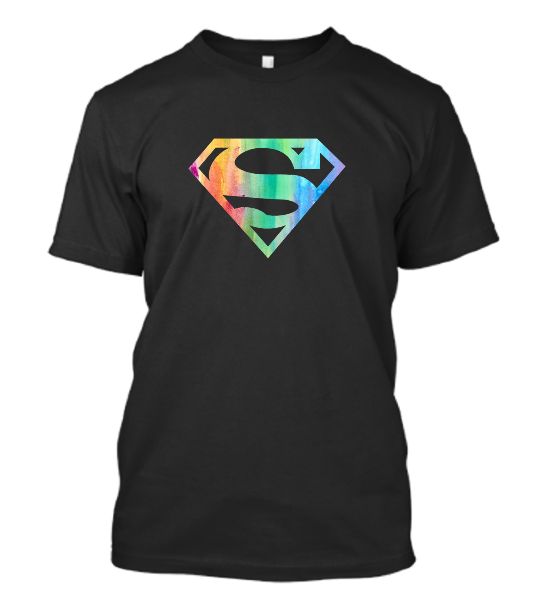Superman Rainbow Logo Super Colorful T-Shirt