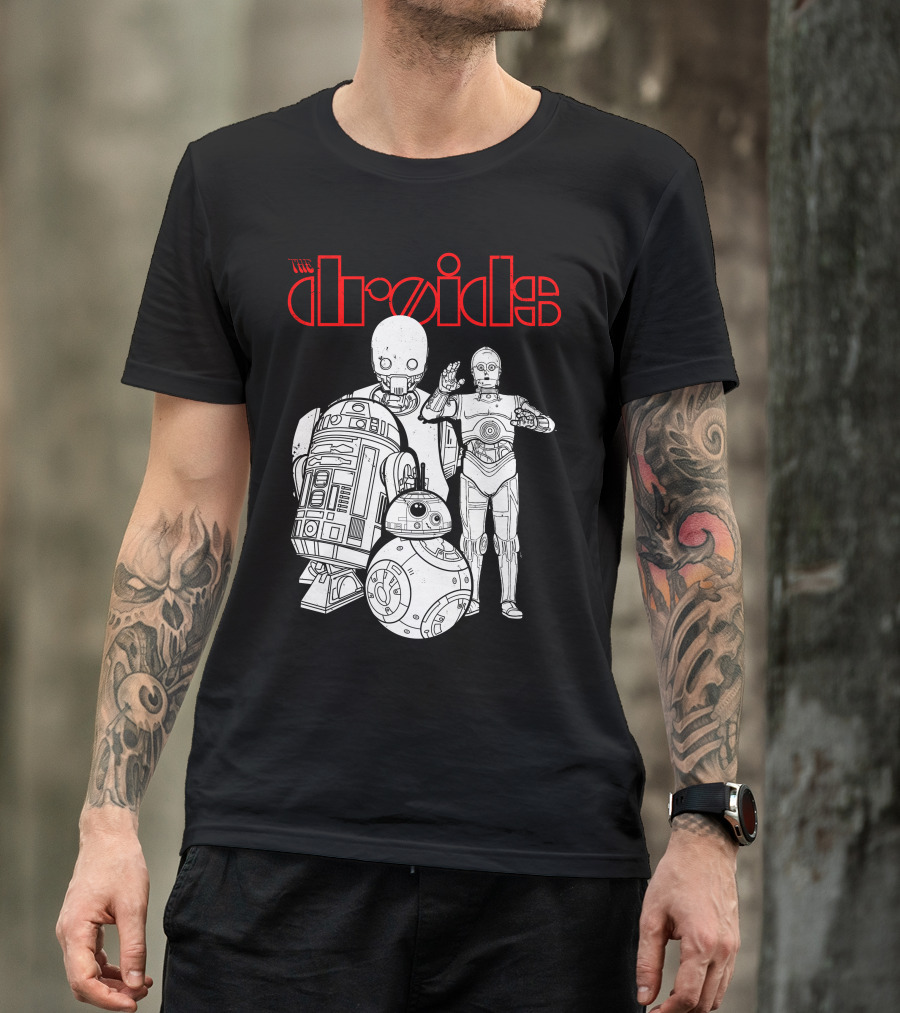 The Droids R2-D2 BB-8 C-3PO K-2SO Star Wars Characters T-Shirt