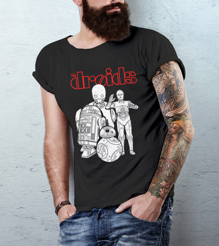 The Droids R2-D2 BB-8 C-3PO K-2SO Star Wars Characters T-Shirt