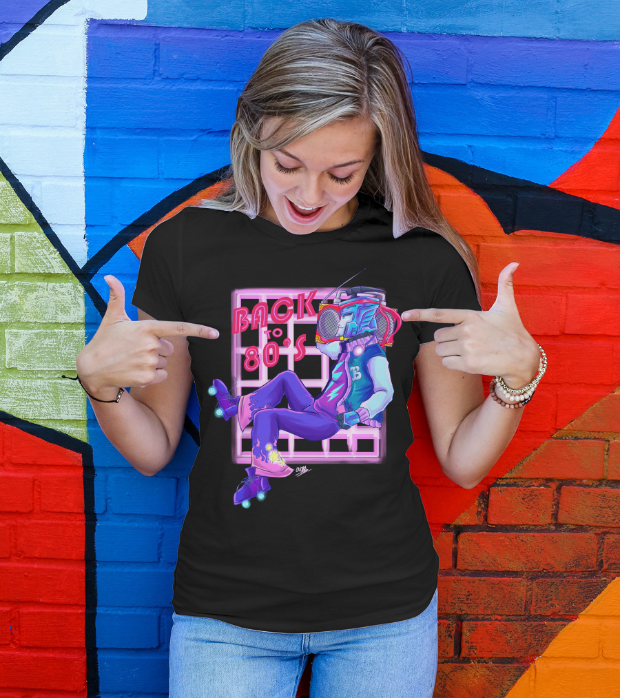 Blurr Transformers Back To 80s Retro Roller Skates T-Shirt