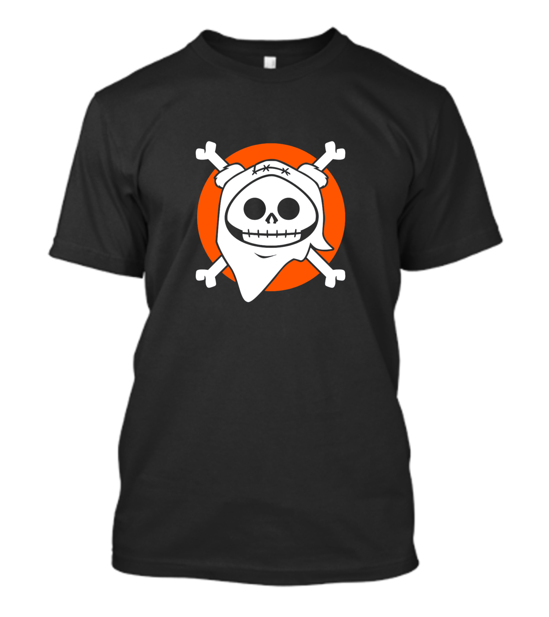 Yub Nub Skull And Crossbones With Orange Circle T-Shirt