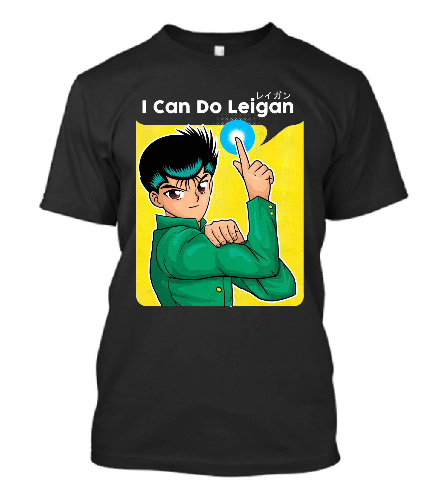 I Can Do Leigan Yusuke Anime Character Finger Point T-Shirt