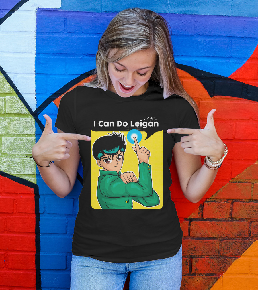 I Can Do Leigan Yusuke Anime Character Finger Point T-Shirt