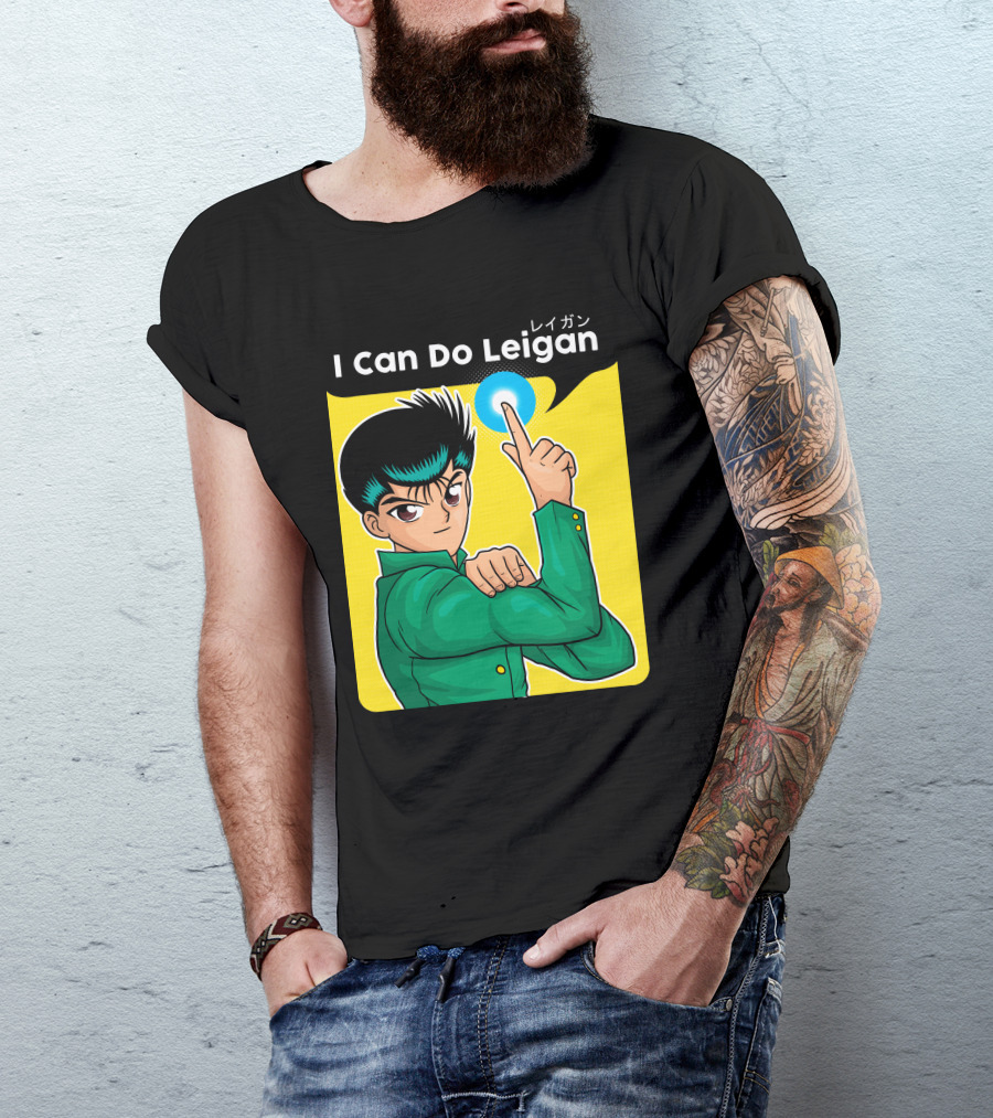 I Can Do Leigan Yusuke Anime Character Finger Point T-Shirt