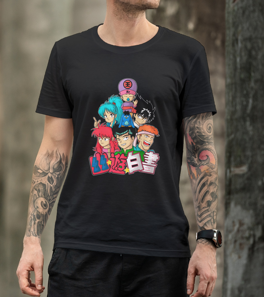 Yuyu Hakusho Group Characters Together T-Shirt
