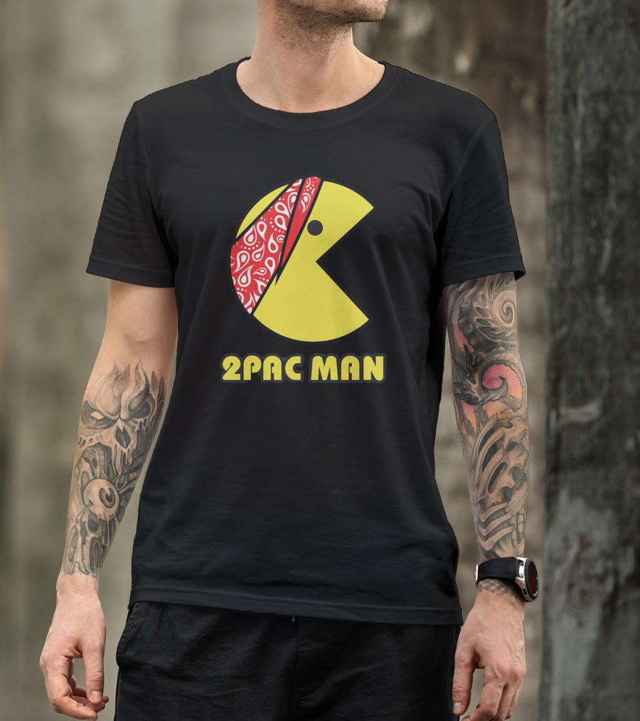 2Pac Man Bandana Gaming Mashup T-Shirt
