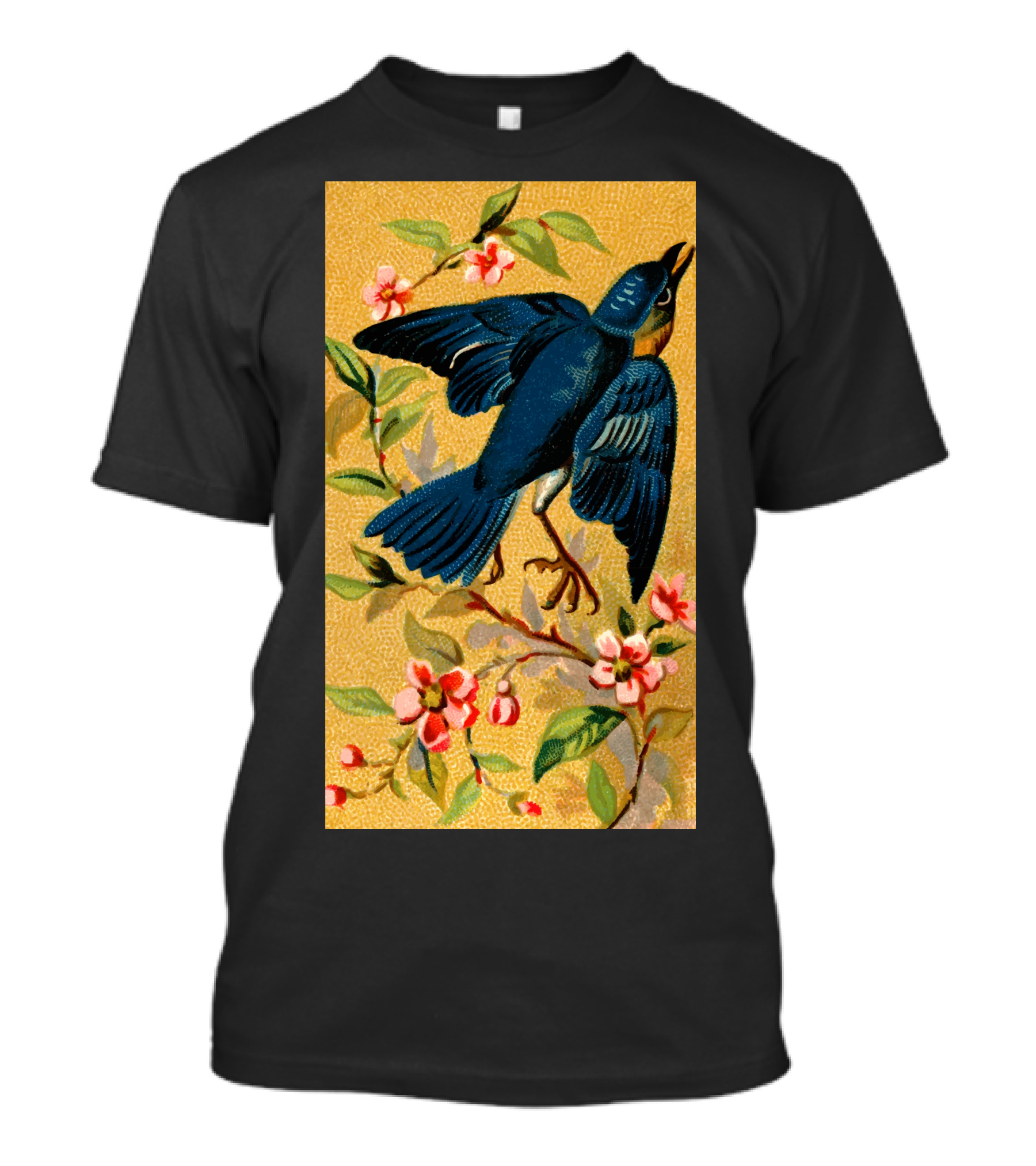 American Pictures Blue Bird In Blossoms T-Shirt