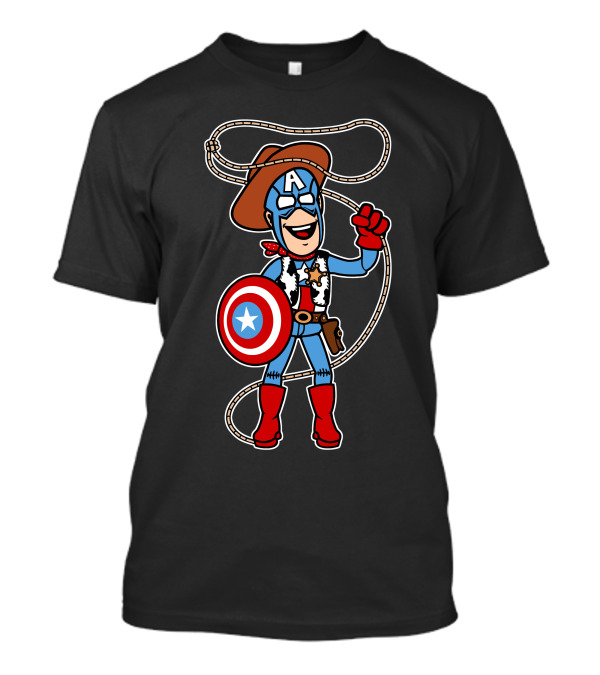 Captain Woody Lasso Star Shield Hero T-Shirt