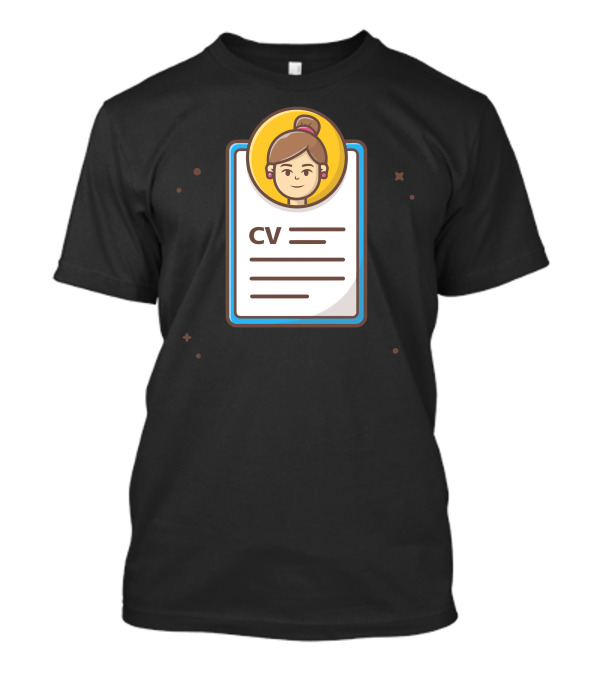 CV Profile Icon Curriculum Vitae T-Shirt