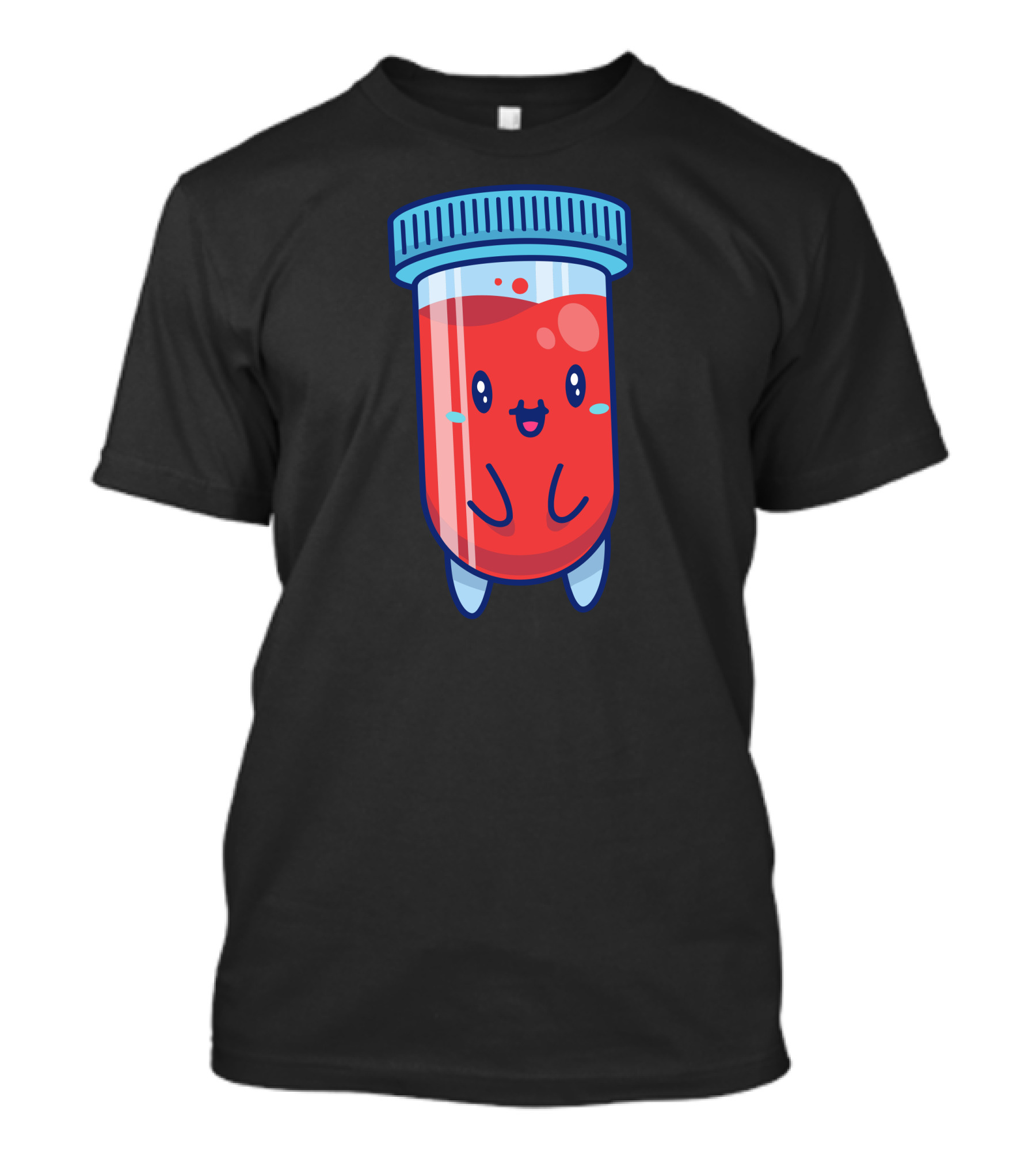 Cute Kawaii Blood Liquid Vial With Face T-Shirt