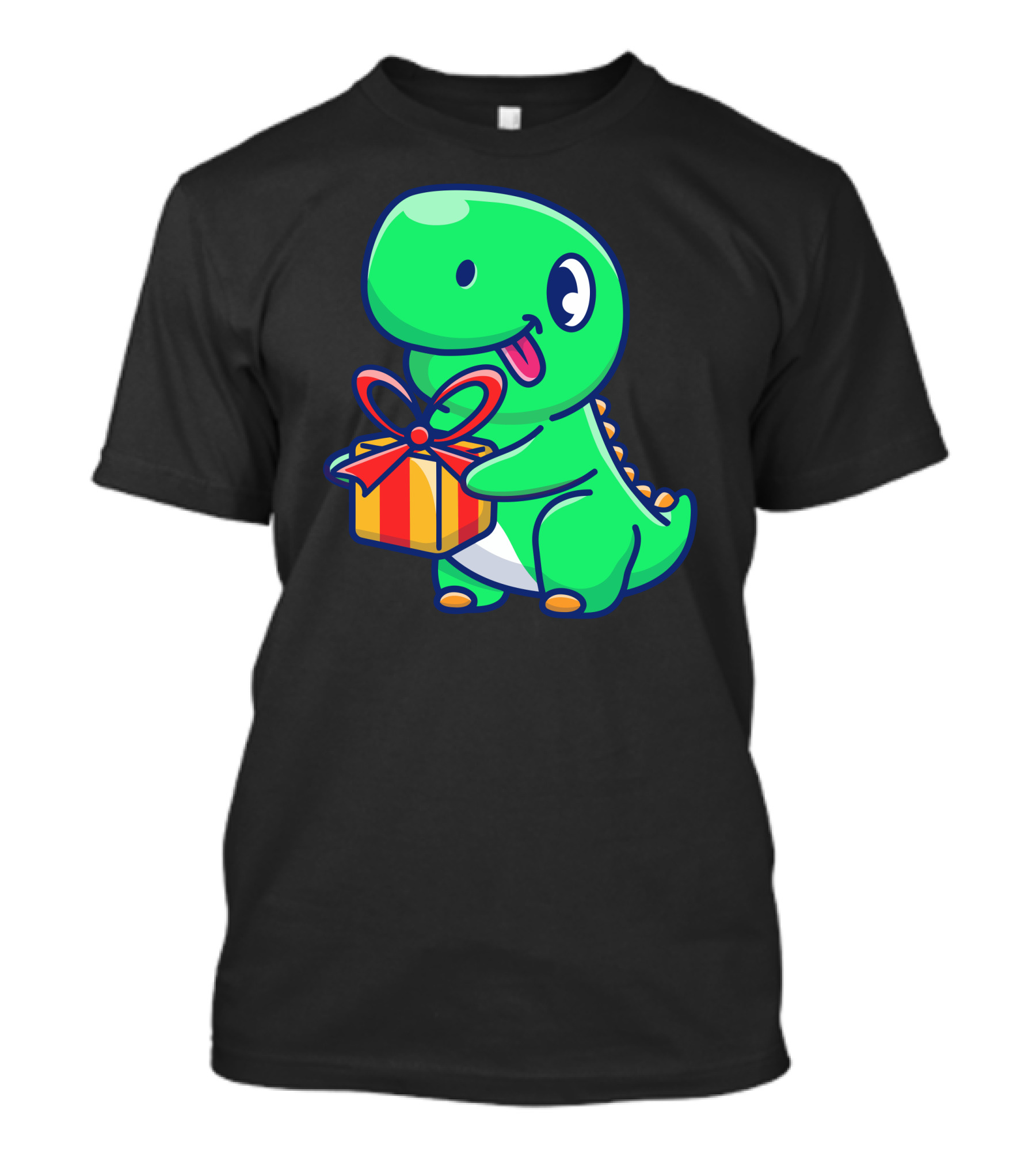 Cute Dinosaur Carrying Gift Box T-Shirt
