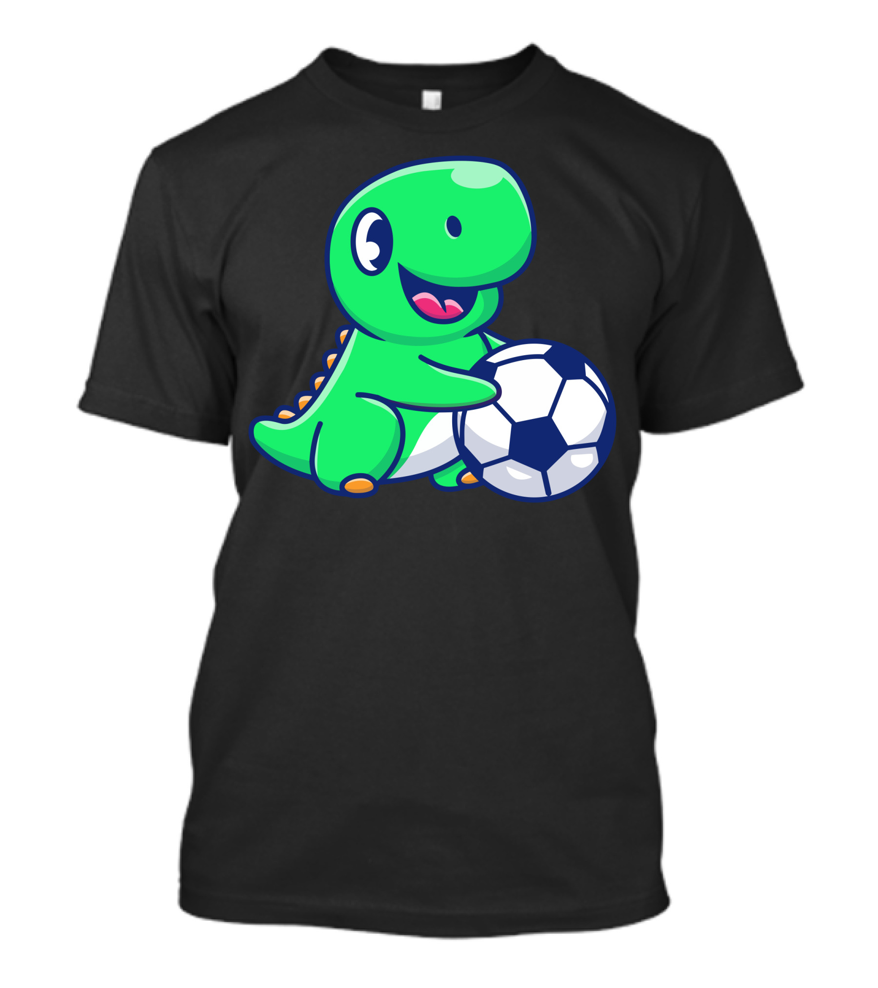 Cute Dinosaur Playing Soccer Ball T-Shirt
