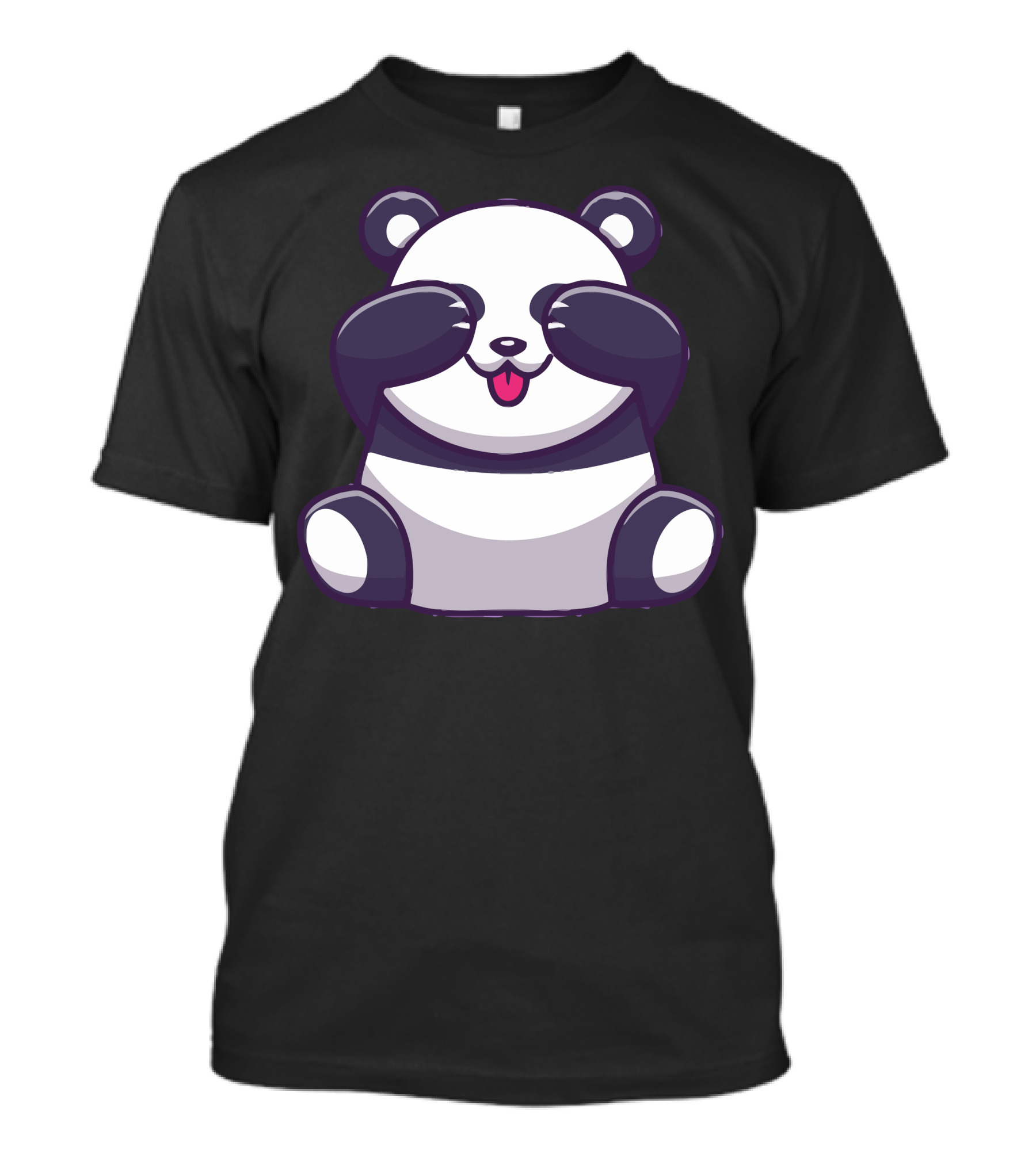 Cute Panda With Playfully Covered Eyes T-Shirt