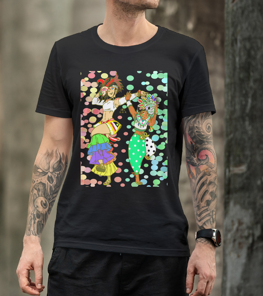 Happy Faces Vibrant Dance Festivities T-Shirt
