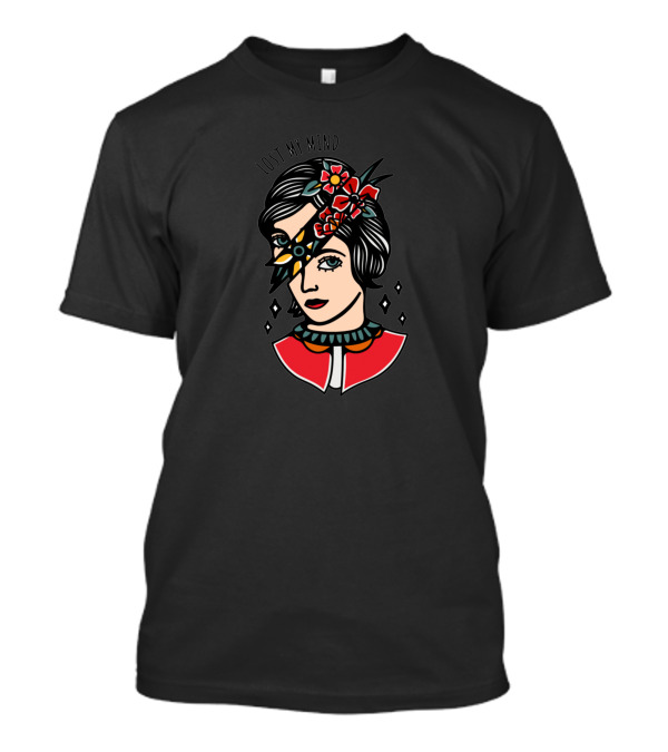 Lost My Mind Dual-Visage Floral Deco T-Shirt