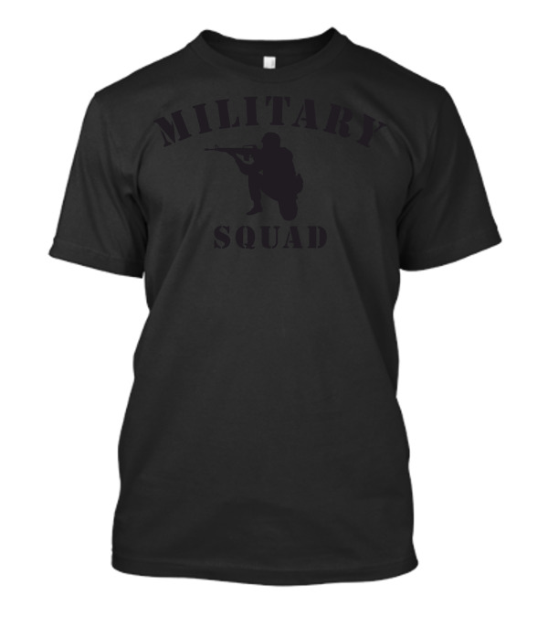 MILITARY SQUAD Tactical Soldier Kneeling With Rifle T-Shirt