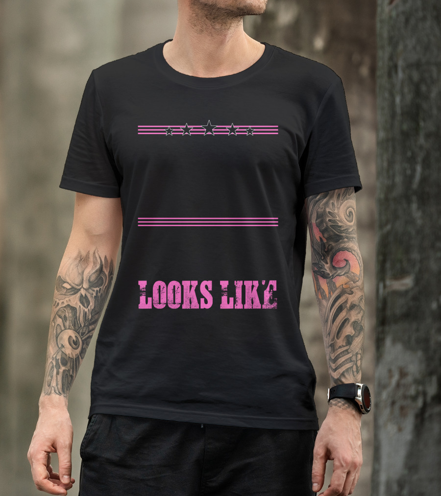 This Is What An Amazing Mommy Looks Like Five Stars Pink Stripes T-Shirt