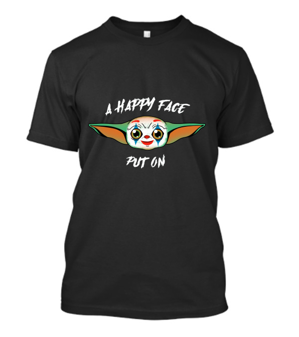 A Happy Face Put On Yoda Inspired Joker Face T-Shirt