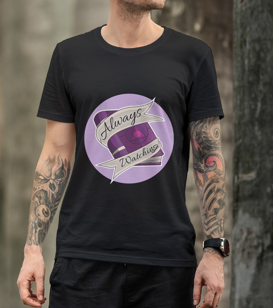 Always Watching Purple Book And Eye T-Shirt