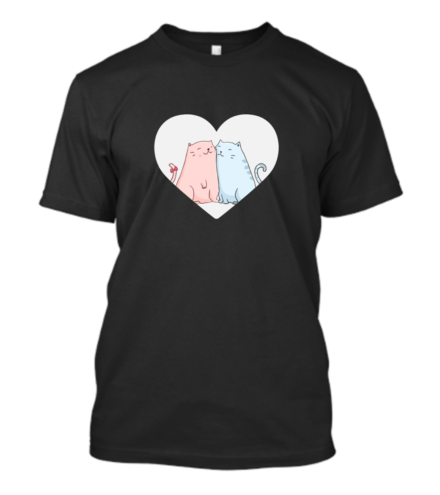 Cats Lover Heart Embrace T-Shirt