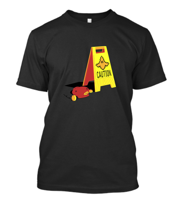 Caution Banana Pixel Retro Game Controller T-Shirt