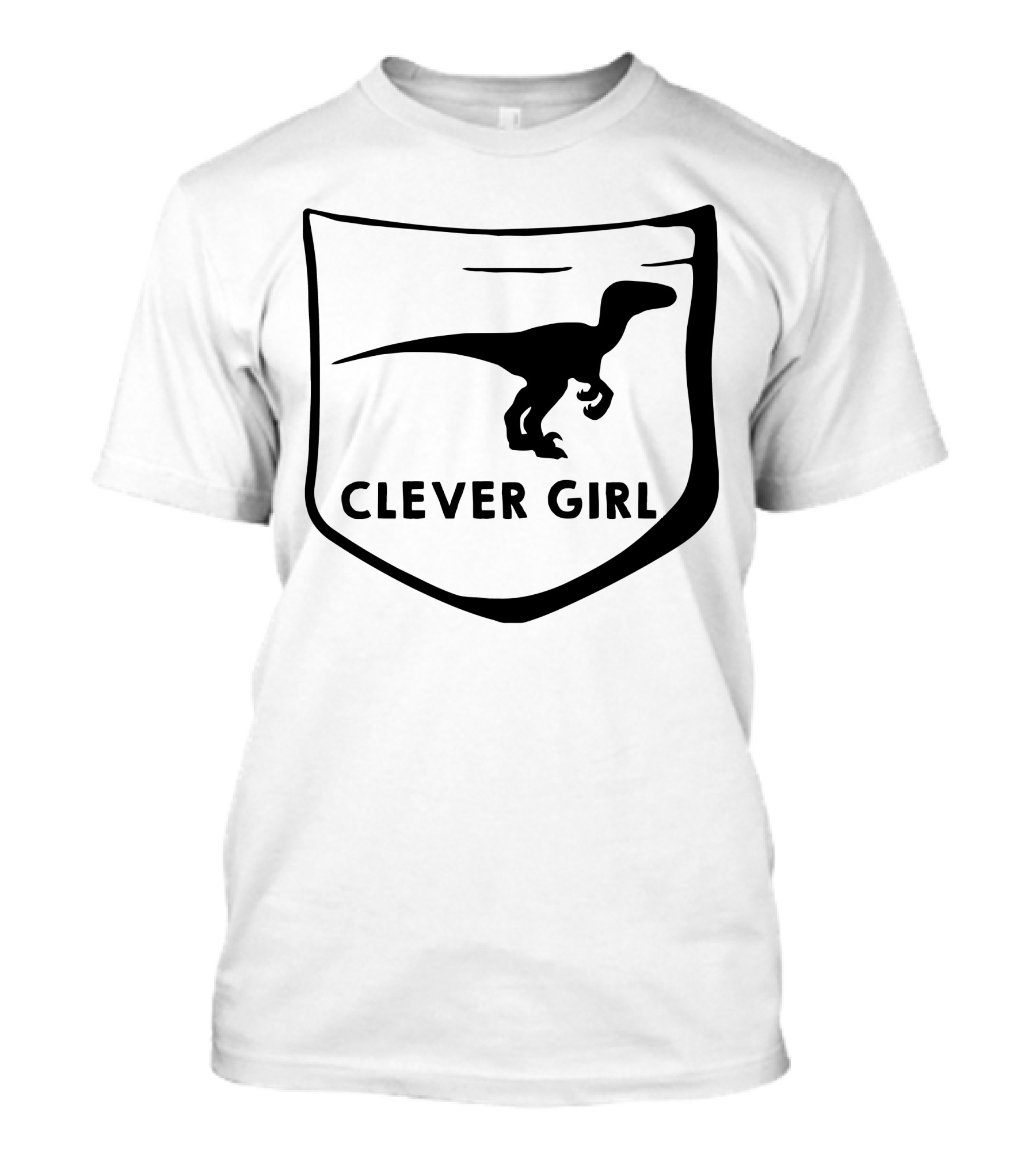 Clever Girl Velociraptor Pocket T-Shirt