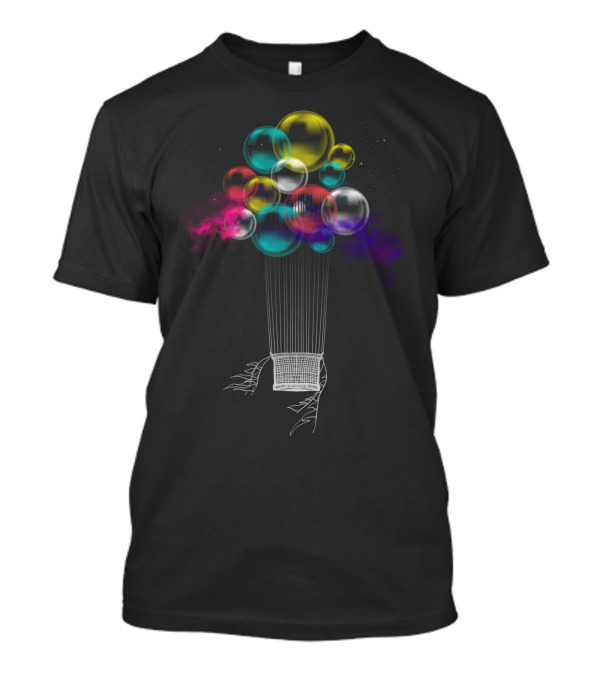 Colorful Exile Surreal Bubble Tree Floating Journey T-Shirt