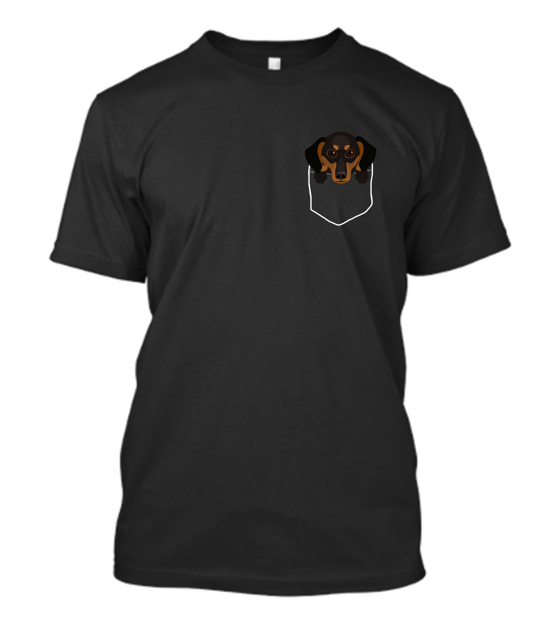Dachshund Dog Pocket Head T-Shirt