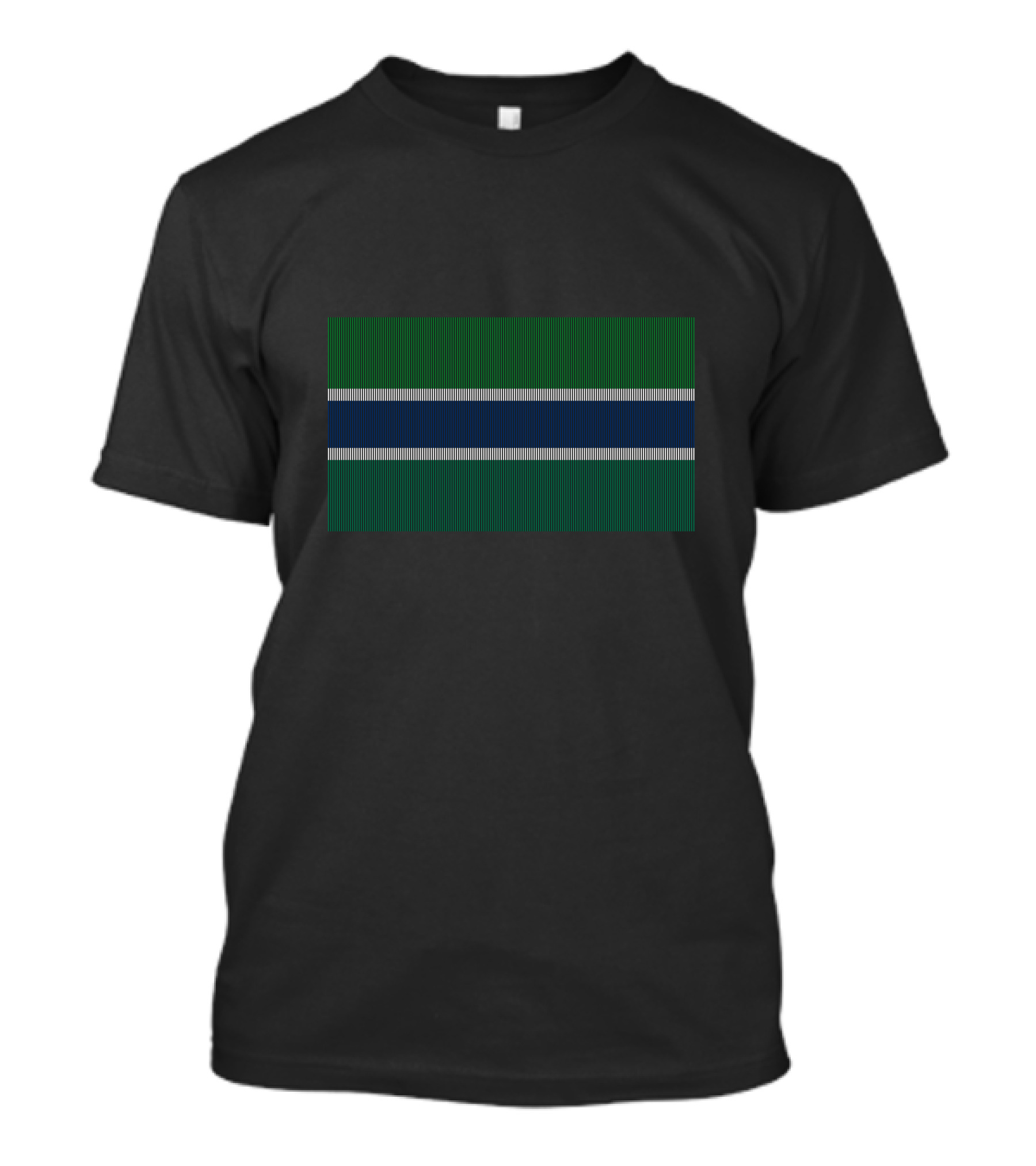 Gambia Green Blue White Stripes Flag T-Shirt