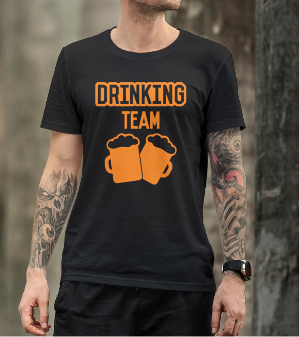 Drinking Team Funny Beer Two Mugs T-Shirt