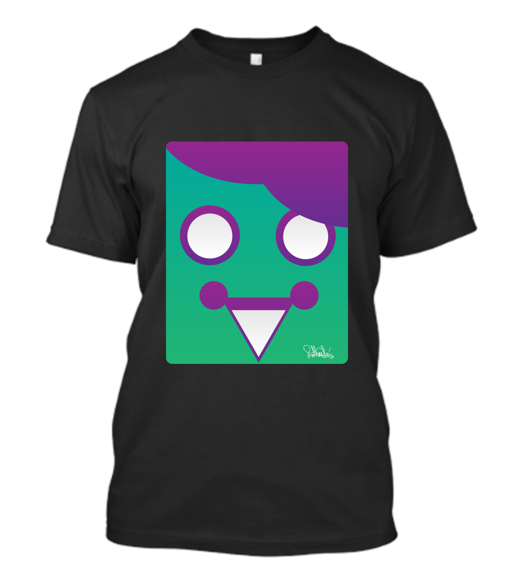 Happyness Gradient Face By EduEly T-Shirt