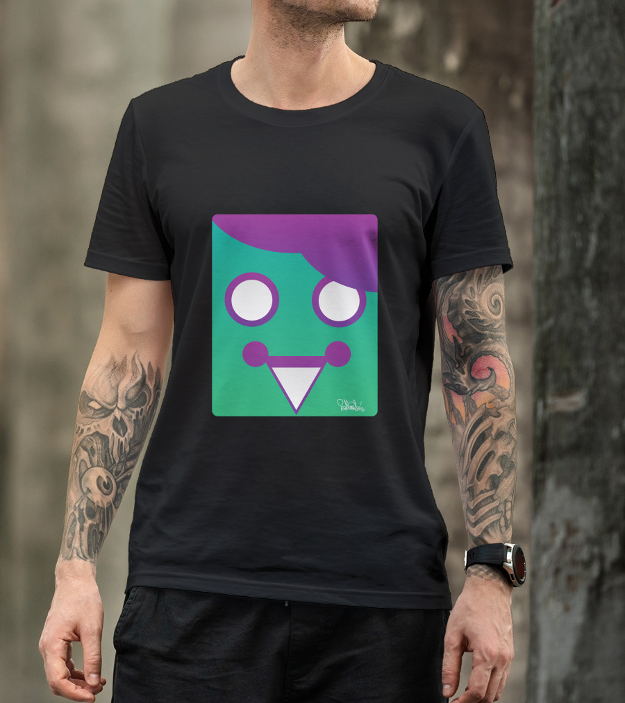 Happyness Gradient Face By EduEly T-Shirt