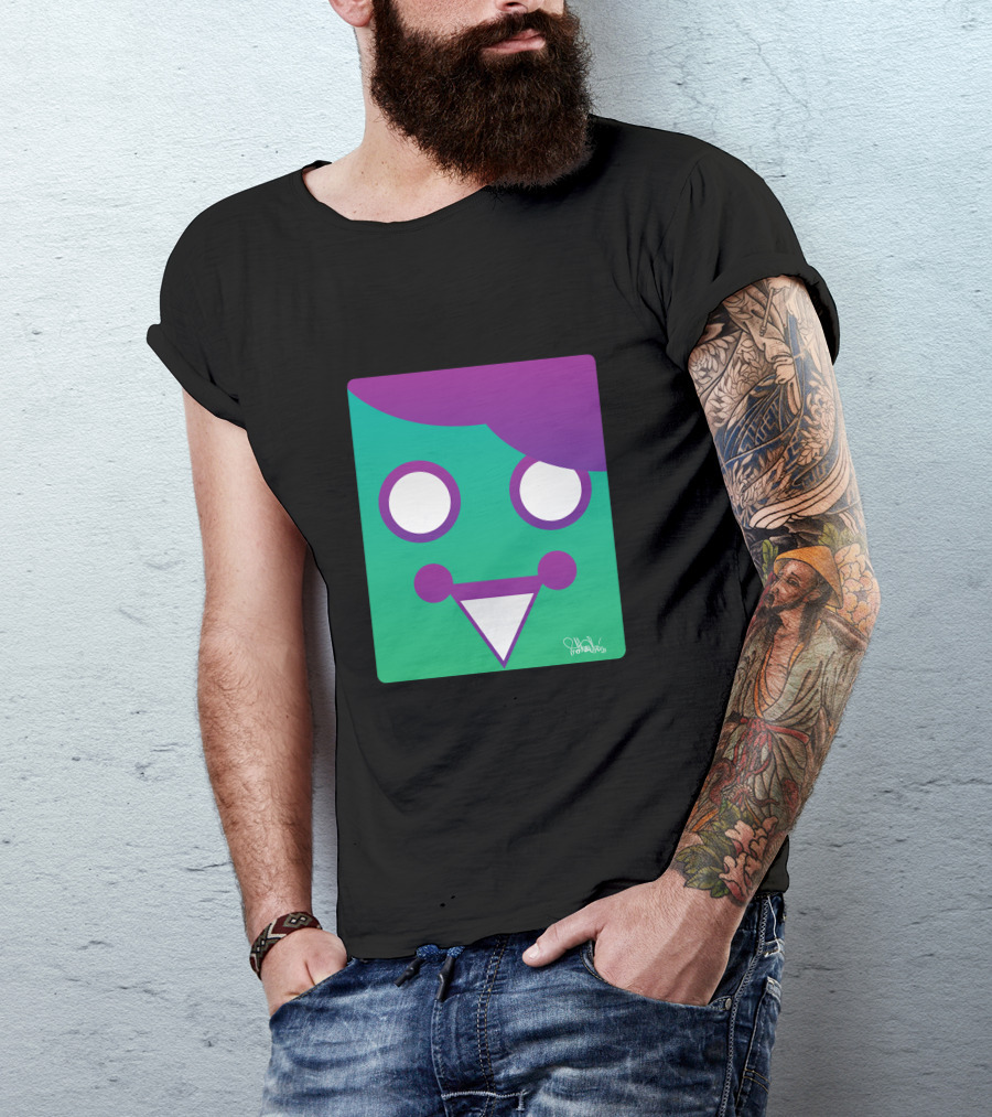 Happyness Gradient Face By EduEly T-Shirt