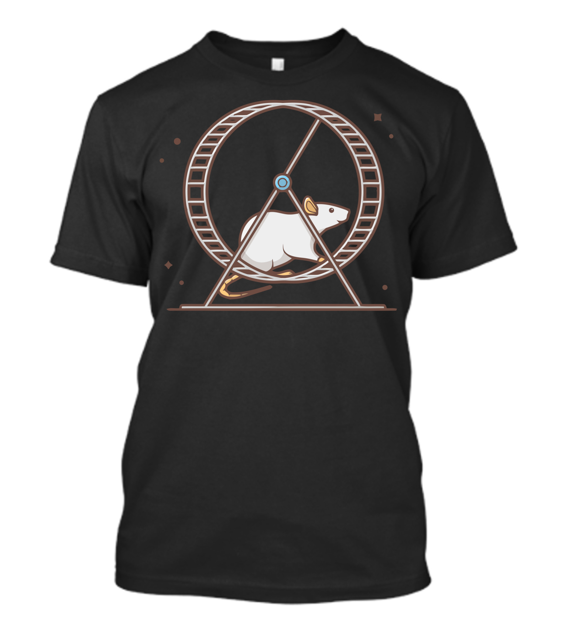 Mouse Run In Exercise Wheel Fitness T-Shirt