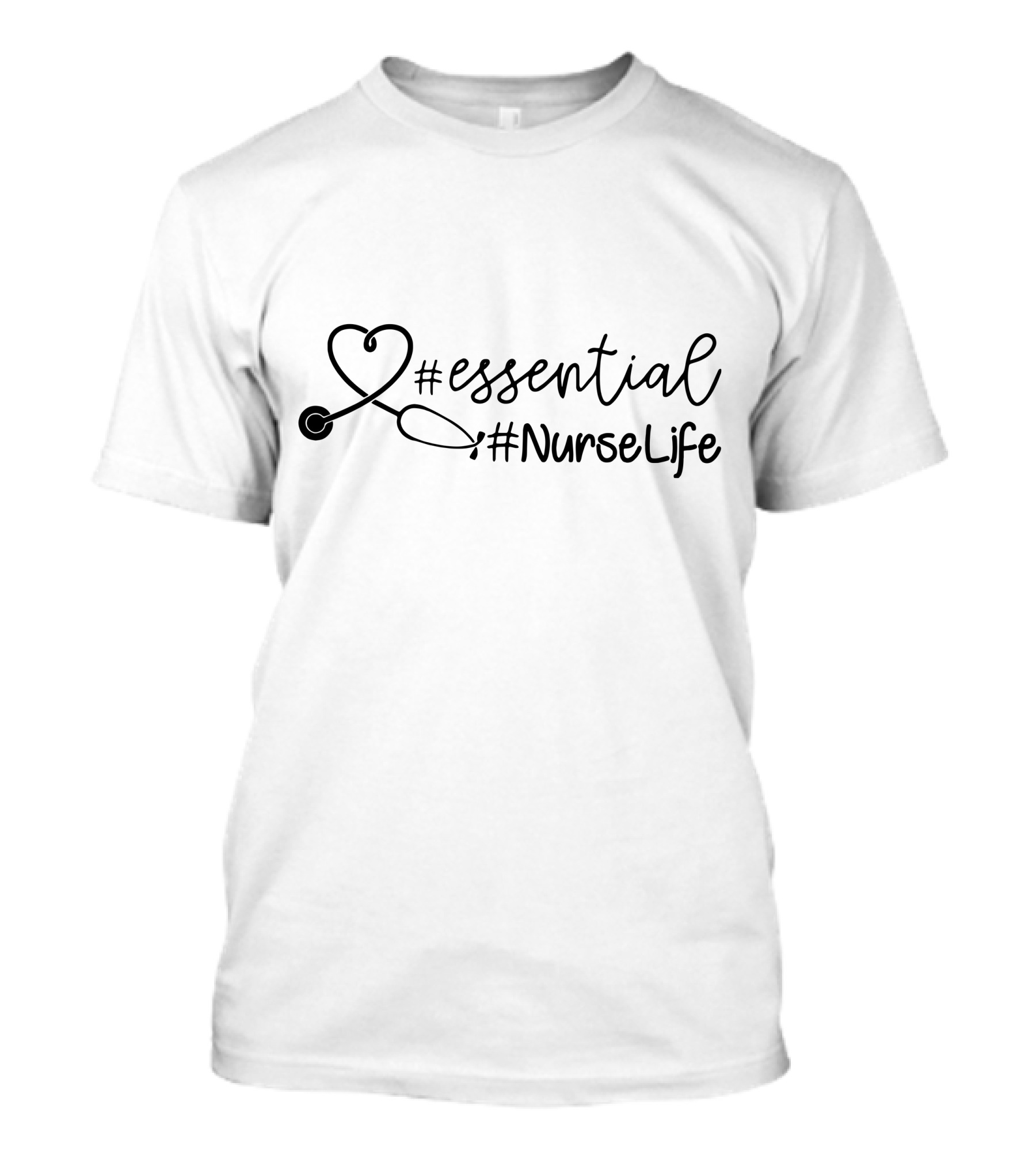 Essential #NurseLife Stethoscope Heart T-Shirt
