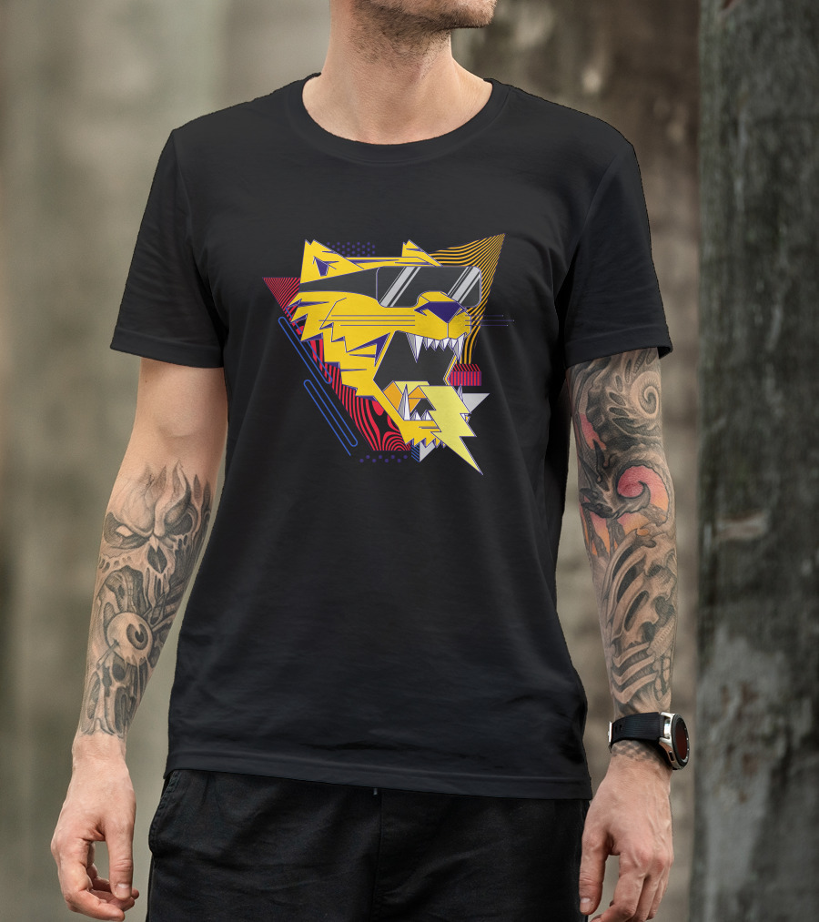 Rad Tiger Geometric Sunglasses Electric T-Shirt