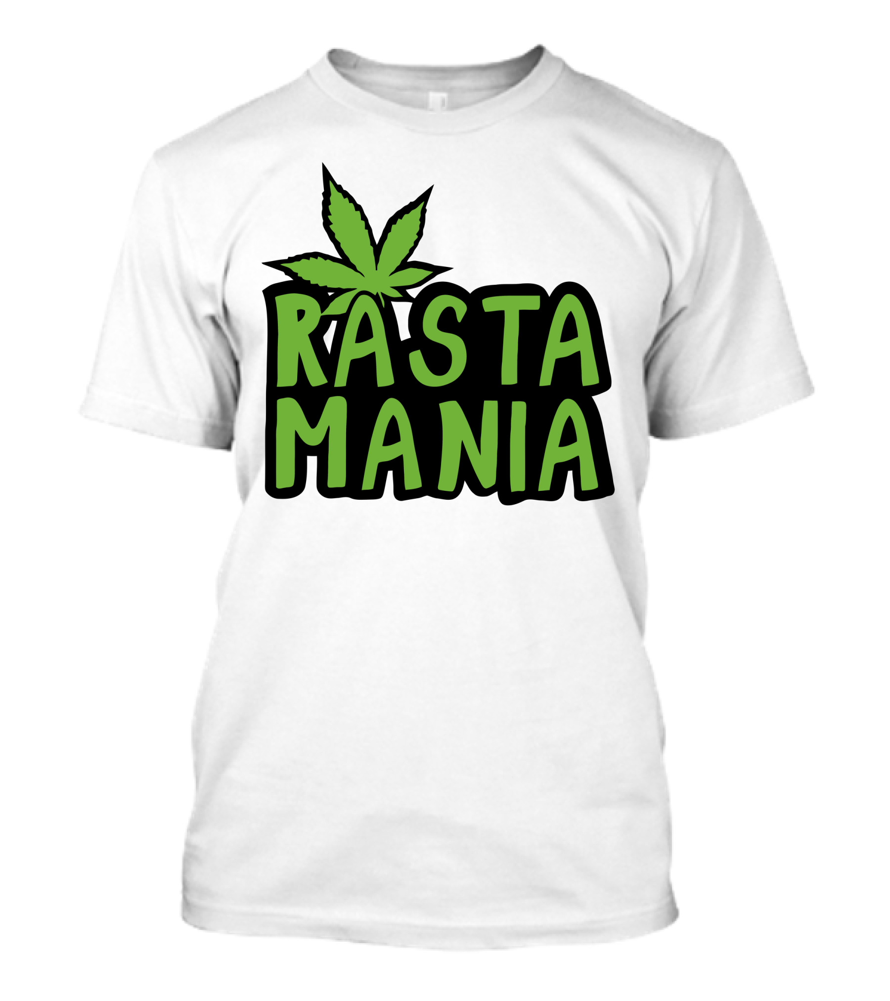 RASTA MANIA Cannabis Leaf T-Shirt