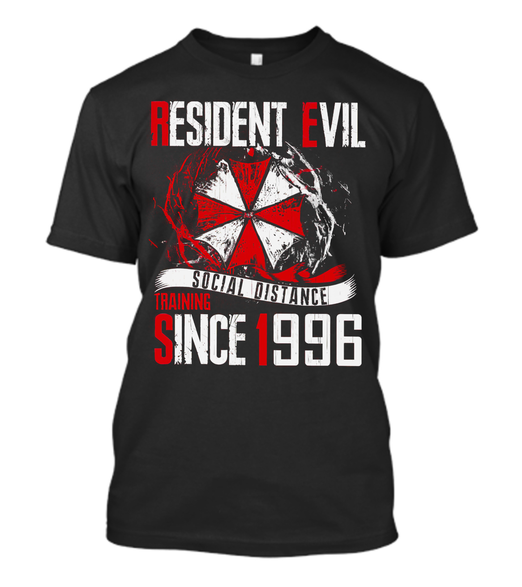 Resident Evil Umbrella Logo Social Distance Training Since 1996 T-Shirt