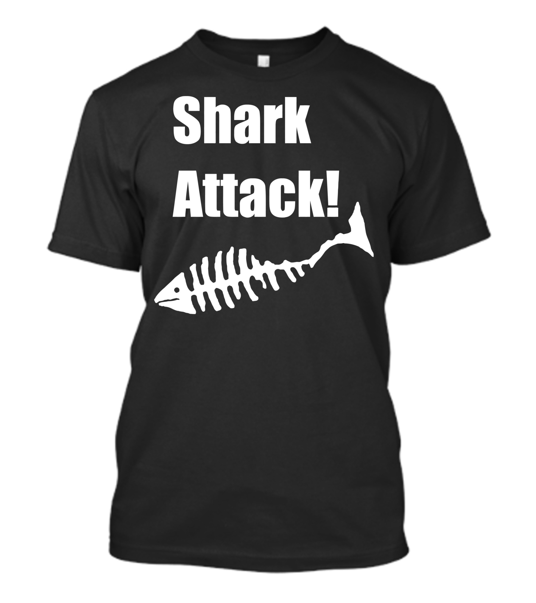Shark Attack Fish Skeleton T-Shirt