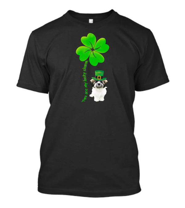 Shichon Dog You Are My Lucky Charm St Patrick's Day With Shamrock And Hat T-Shirt