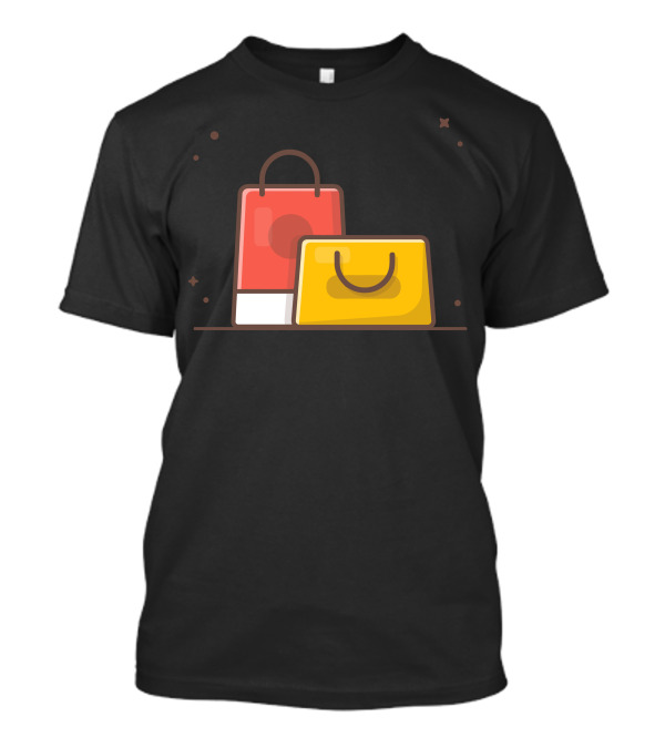 Shopping Bag Illustration Abstract T-Shirt