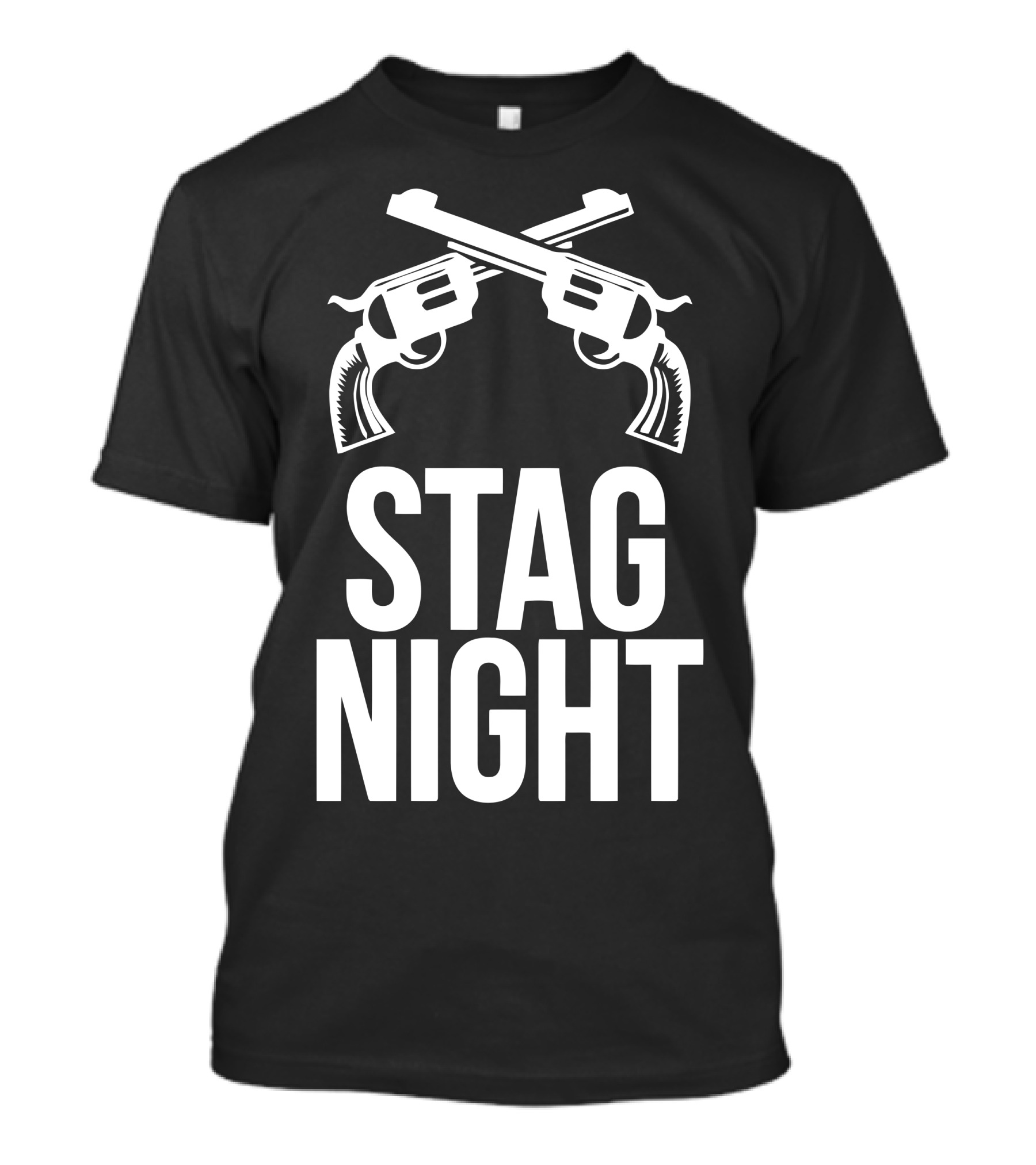 STAG NIGHT Crossed Revolvers T-Shirt