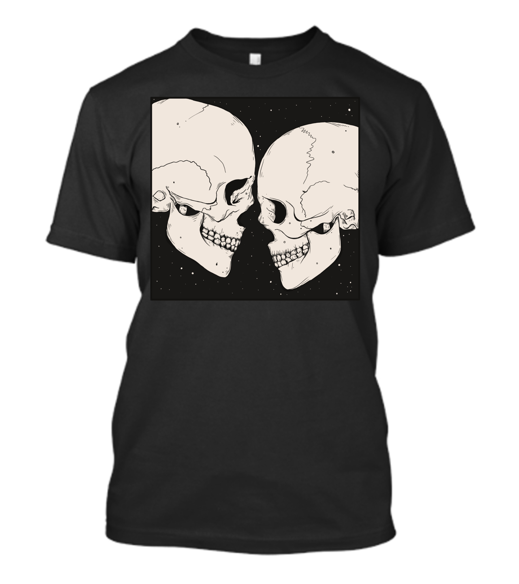 Star Crossed Cosmic Skull Romance Encounter T-Shirt