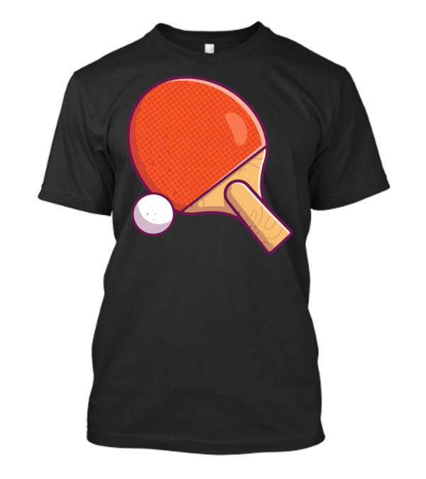 Table Tennis Paddle And Ball T-Shirt