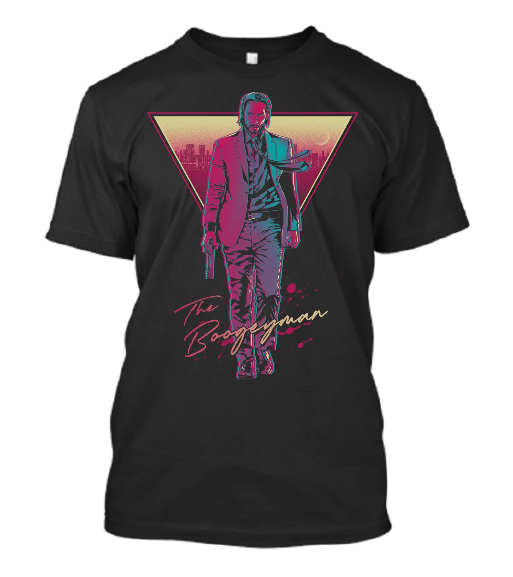 The Boogeyman Neon City Skyline T-Shirt