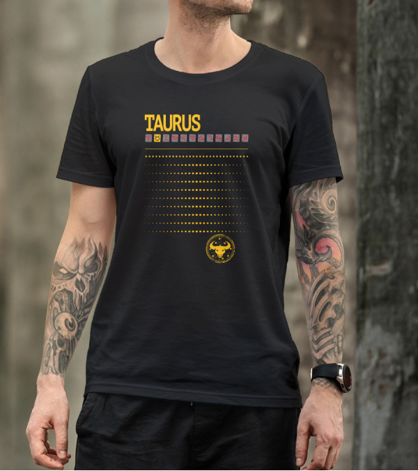 Taurus Facts Clever Rebellious Stubborn Witty Sarcasm Independence Spontaneous Visionary Intellect Adventurous Zodiac Sign T-Shirt