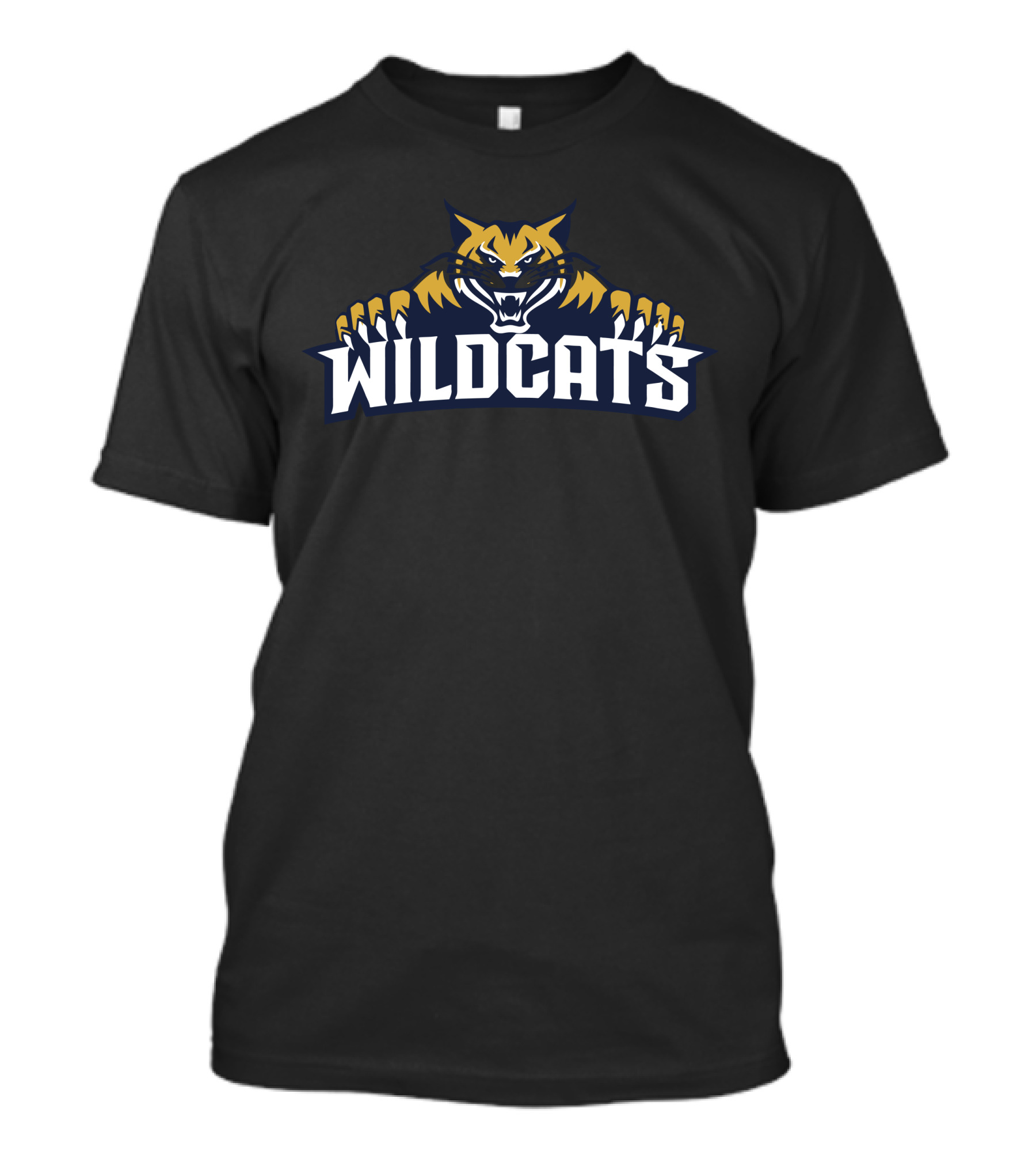 Wildcats Fierce Roaring Tiger Emblem T-Shirt